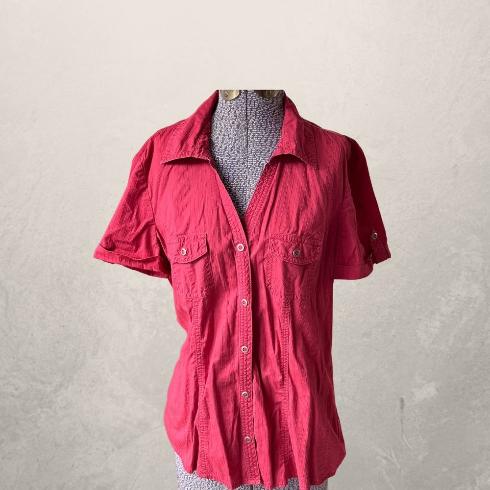 Light and Airy Button Down Short Sleeved Top